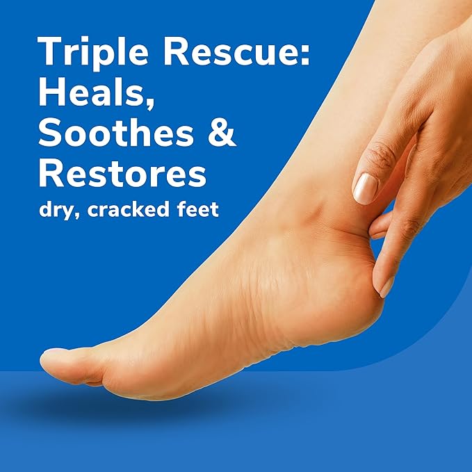 Dr Scholl's Dry, Cracked Foot Repair Ultra-Hydrating Foot Cream Moisturizer, 3.5 oz, Skin Care Foot Lotion with 25% Urea for Dry Cracked Feet, Heals and Moisturizes for Healthy Feet