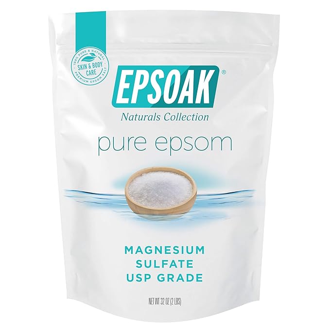 Epsoak Epsom Salt 12 lbs. USP Magnesium Sulfate (Qty. 6 x 2 lb. Bags)