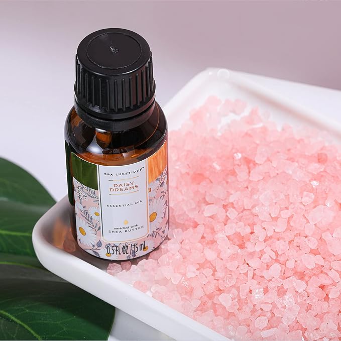 Spa Luxetique Gift Baskets for Women, Dasiy Dream Scented 15pcs Bath Gift Sets with Shower Gel, Hand Cream and Tote Bag, Mother's Day Gifts for Mom