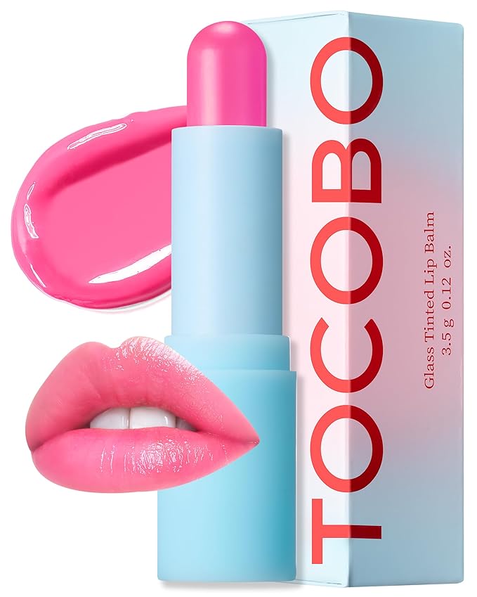 TOCOBO Glow Ritual Lip Balm 012 Better Pink – Vegan Korean Lip Care for Deep Hydration - Tinted Glass Glow Moisturizing with Lovely Soft Pink Color - Non-Sticky Radiant Finish, 0.12 oz.