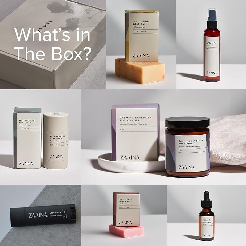 Birthday Gift Set for Women - Bath Gift Set, Body Care Set for Her, Relaxing Spa Kit for Women, Gift Basket for Women, Spa Package, Self Care Kit for Women, Pampering Home Spa Kit for Women by ZAAINA