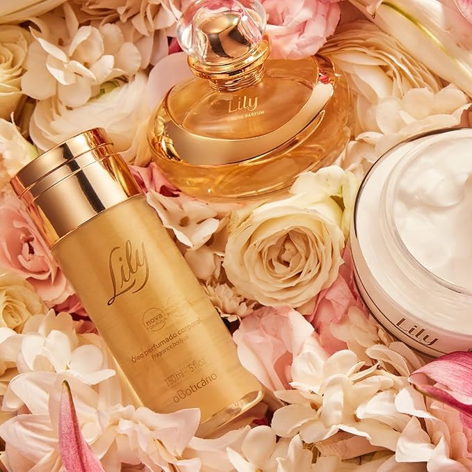 Lily Scented Body Oil, Lightweight and Fast Absorbing Moisturizing Body Oil, 5 Ounce