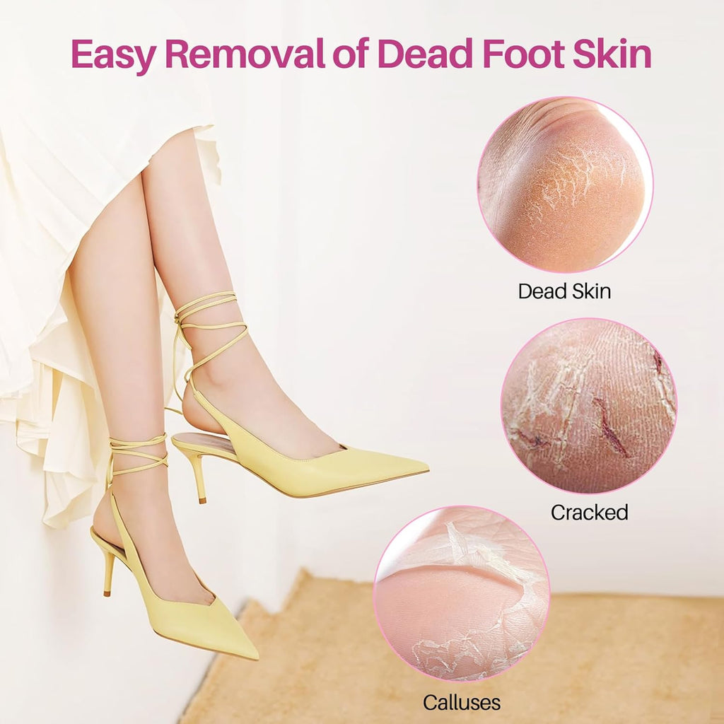 Replaceable Sandpaper for Electric Foot File: 120 Pcs/2 Box Feet Grinder for Skin and Callus Remover - 80/180 Grit Fine Sandpaper Refill Discs for Spa Home Salon