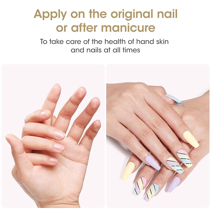 Gellen Nail Cuticle Oil for Growth and Strength, 15ml Vitamin E Nail Nourishing Oil for Hydrating, Moisturizing, Strengthening, Cuticle and Skin Care Product for Men Women, Jasmine Scent, Gold Shimmer