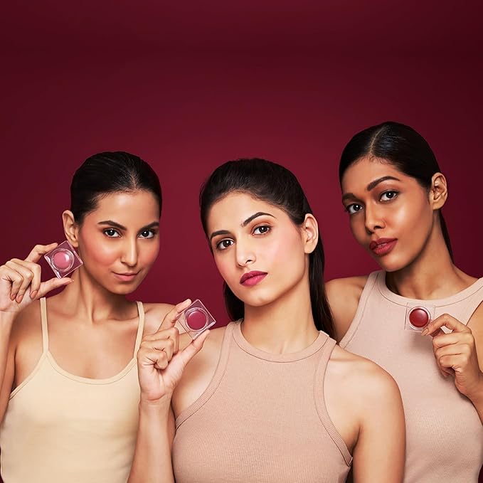 Sinful Lip N Cheek Mousse Tint - Powder Matte Blush for Cheeks and Tinted Lip Balm - 2 in 1 Weightless Formula - 007 Nude Moc - 0.14 oz