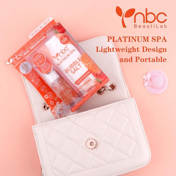 Pedicure Foot Soak Set - Upgraded 6 in 1 Foot Spa, Foot Bath Spa, Pedicure Kit, Foot Soak for Tired & Dry Cracked Feet, Athletes Feet, Bad Odor, Softens Calluses (Tropical fruit)