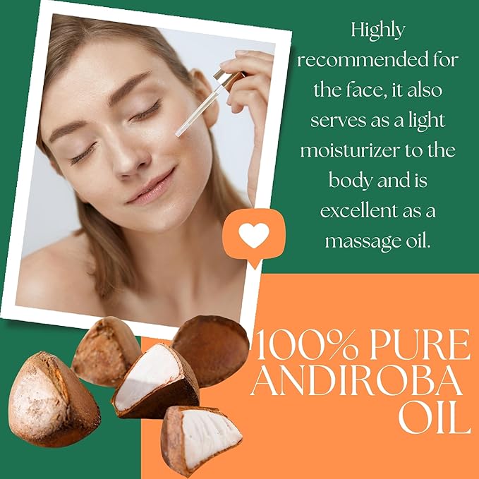 Andiroba Oil - Cold Pressed, Unrefined, Wild Harvested 1oz / 30ml