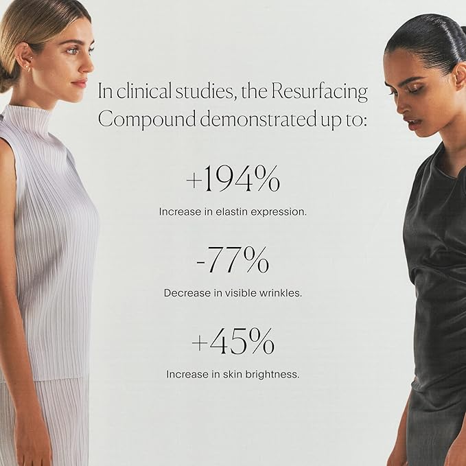 U Beauty Resurfacing Compound Serum - Renew & Illuminate Face Serum - Advanced 8-in-1 Formula with Vitamin C, Retinol, Hyaluronic Acid, & Peptides - Targets Fine Lines, Pores- 1.0 fl.oz