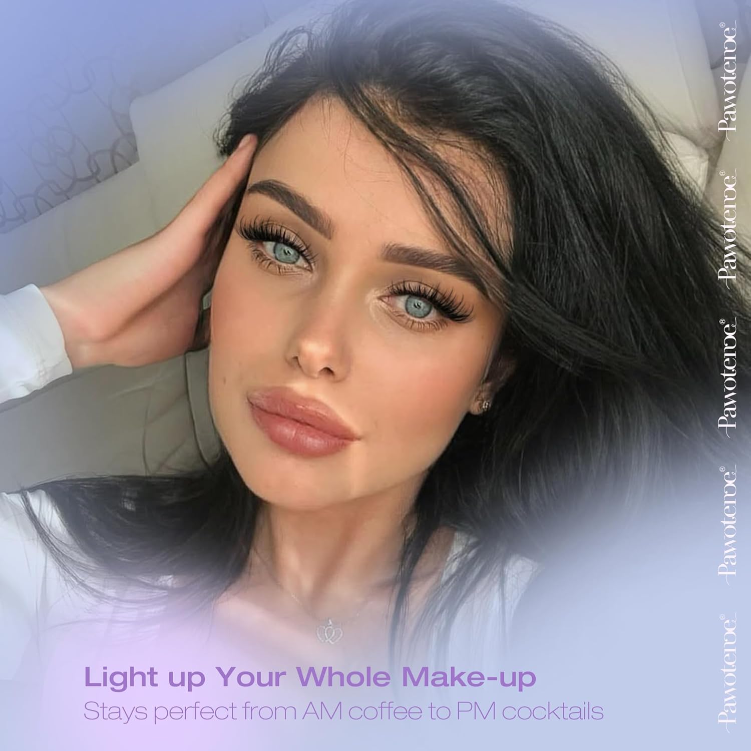 Pawotence Wispy Lash Clusters Natural Eyelash Clusters 10-18mm Fairy Lashes Cluster Eyelash Extensions 144pcs Anime Individual Cluster Lashes Wispy for DIY Lash Extension