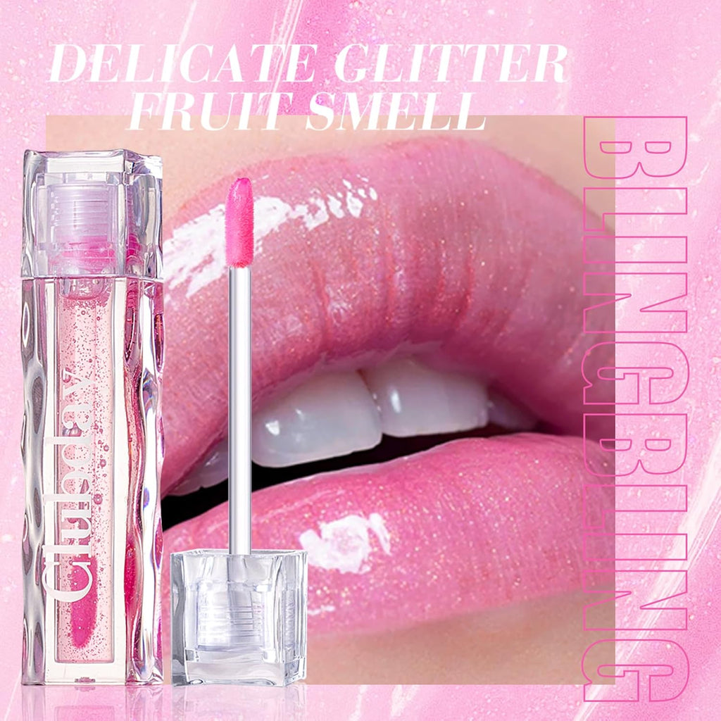 Color Changing Lip Oil, Magic Warm Change Moisturizing Lip Balm, Fruit Flavoured No-Sticky Plumping Lip Oil Long Lasting Hydrating High Shine Lip Care 0.16oz/4.5ml (2Pcs Set)-02