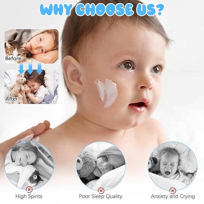 Magnesium Lotion for Kids, Junior's Bedtime Lotion, Magnesium Lotions For Sleep,Topical Magnesium Cream & Body Lotion Helps Stay Calm at Bedtime and During The Night(2pcs)