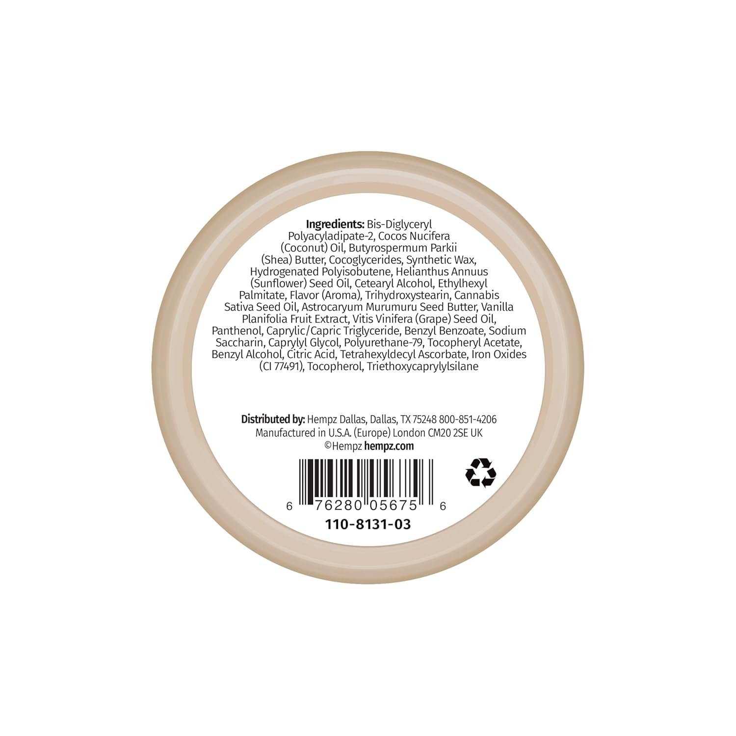 Hempz Hydrating Lip Sleeping Mask - Whipped Vanilla (.95 Oz.) | Overnight Hydrating Lip Balm for Dry Lips, Lip Repair, Chapped Lip Treatment & Nourishment for Women