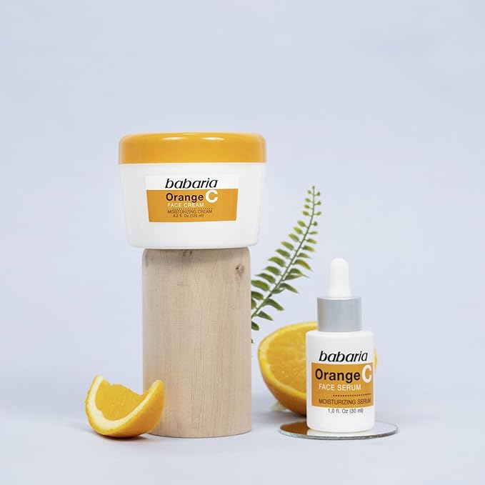 Babaria Vitamin C Face Cream - Brightens Complexion - Improves Elasticity with High Moisturizing Formula - Fades Sun Spots and Discoloration - Protects Against Airborne Pollutants - 4.2 oz