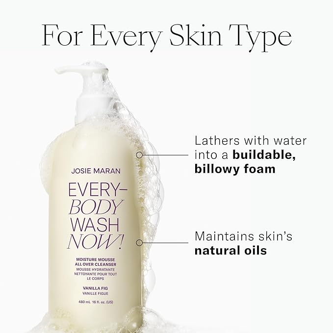 Josie Maran Body Care Trio Gift Set - 3-Piece Kit Includes EveryBODY Wash, Whipped Argan Body Butter & Sugar Balm Body Scrub - Exfoliates, Cleanses & Nourishes Skin - Vanilla Fig (3 Count)