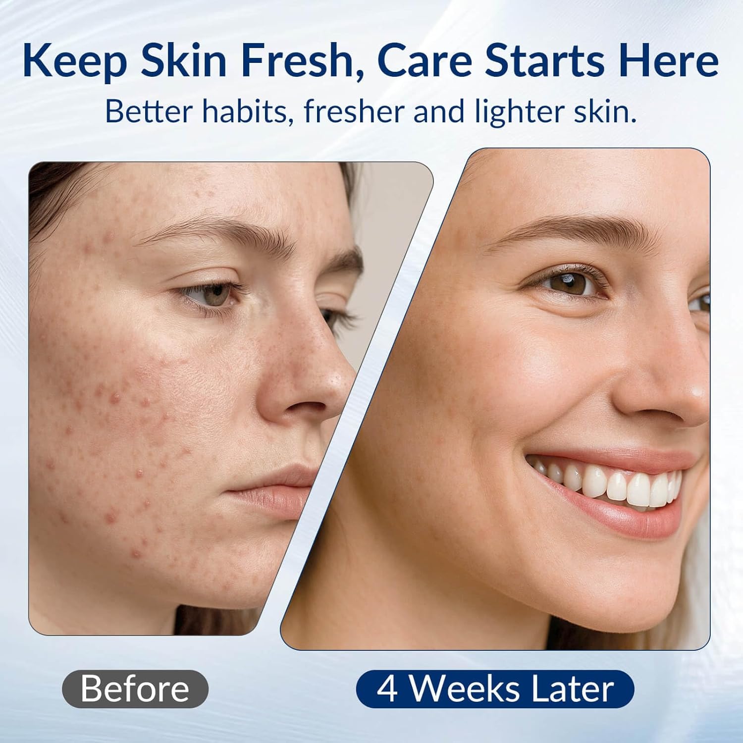 XL Disposable Face Towels, Ultra Soft Makeup Remover Dry Wipes, 100% Biodegradable, Non-Toxic, Facial Towelettes for Washing Face, Thick Towelettes for Sensitive Skin, Unscented, 60 Count