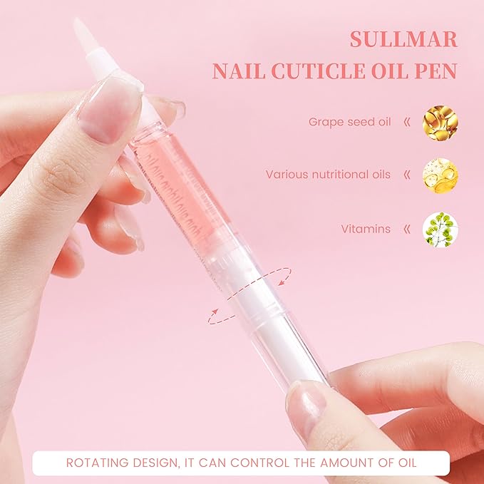 Nail Oil Cuticles Pens 8pcs Nail Care Kit 8 Smell Cuticle Pen Nutrition Oil Nail Art Professional Manicure Set for Nails Softener Nourish Skin