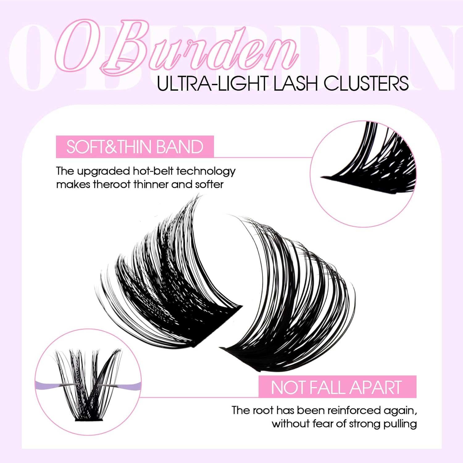WENDY DIY D Curl Lash Clusters Book 468 Pcs Natural Look Individual Cluster Lashes Book Wispy-lashes Soft,100D+200D,28,10-18 mixed