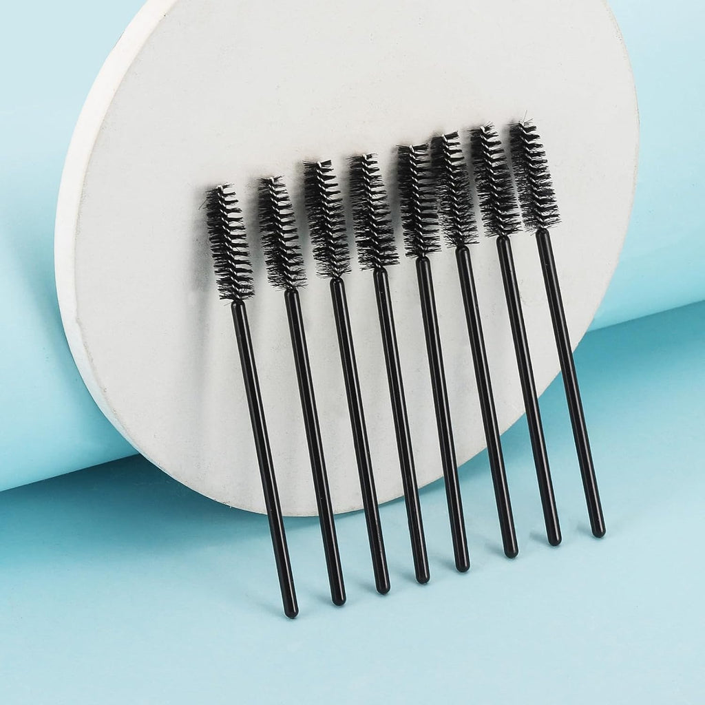 Tbestmax 800 Disposable Mascara Wands Eyelash Brush Spoolies for Eyebrow Eye Lash Extension, Makeup Brushes Applicators Kits - Black