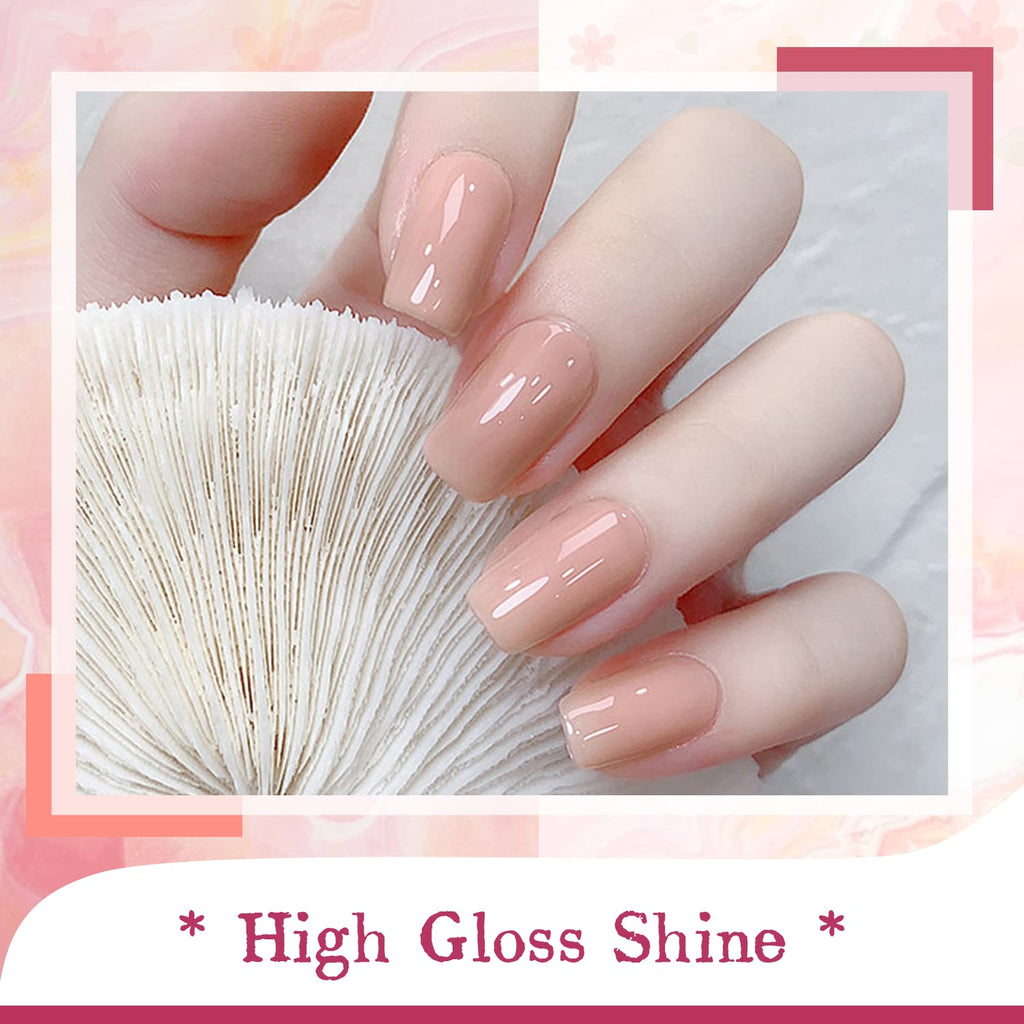 JODSONE Gel Nail Polish Kit with U V Light 36 PCS Classic Black and White Nude and Blue Purple Gel Polish Set with Manicure Tools Suitable for All Sea