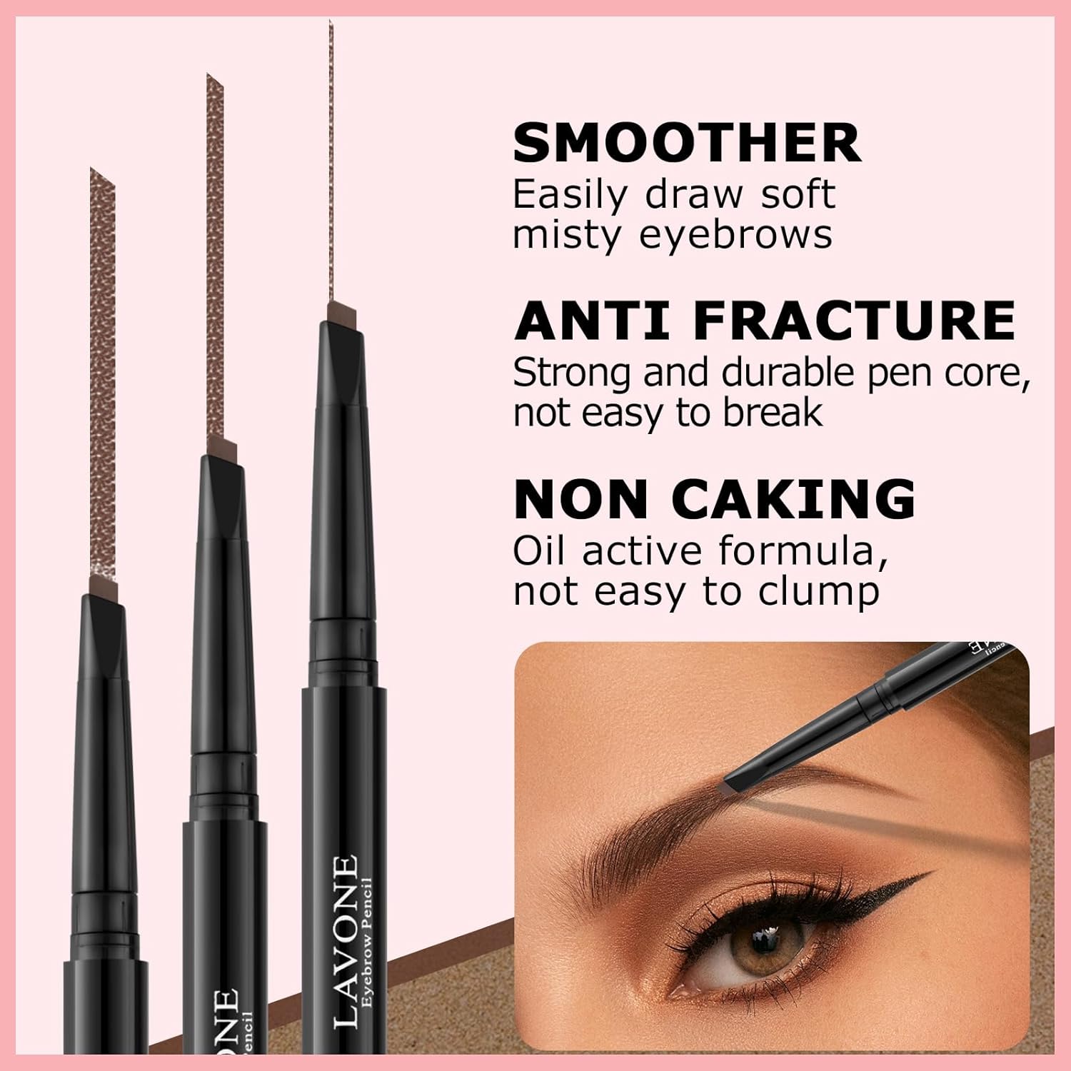 Eyebrow Color Kit with Brow Color & Eyebrow Pencil, 2-in-1 Natural Effects Eyebrow Makeup Set, Easy & Safe to Use 10ml - Soft Brown