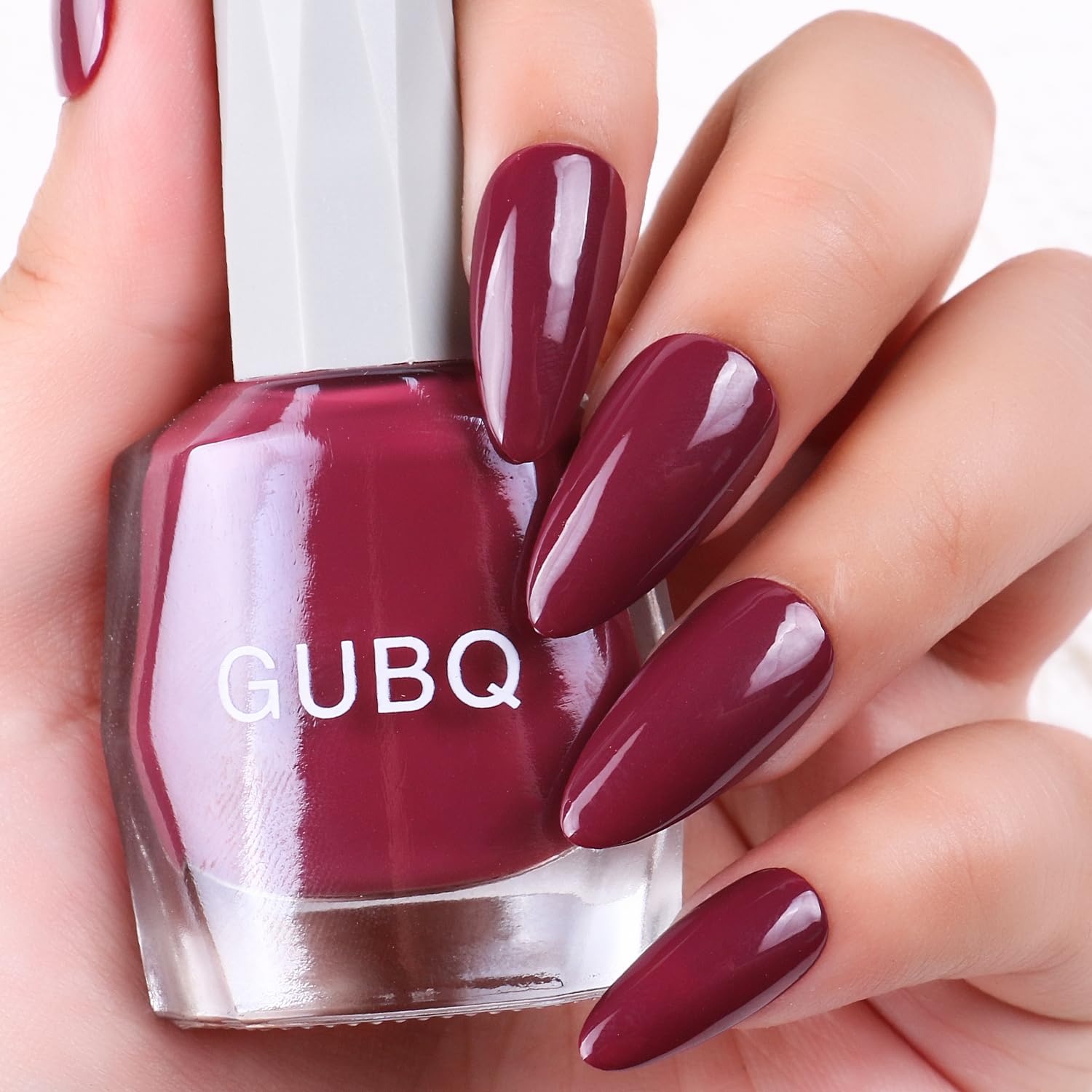 Major Dijit Quick Dry Nail Polish 12ml/0.41fl oz Wine Red Regular Nail Lacquer Fast Drying & Long Lasting Nail Polish Nail Art Effect for Nail Salon