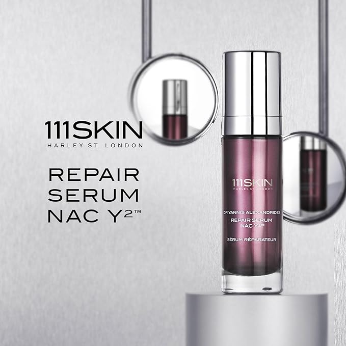 111SKIN Travel Size Repair Serum NAC Y2, Face Serum to Reduce Redness, Fine Lines and Wrinkles, Strengthens Skin Barrier, Anti-Aging Facial Serum with Niacinamide and Centella Asiatica, 0.5 Fl. Oz.