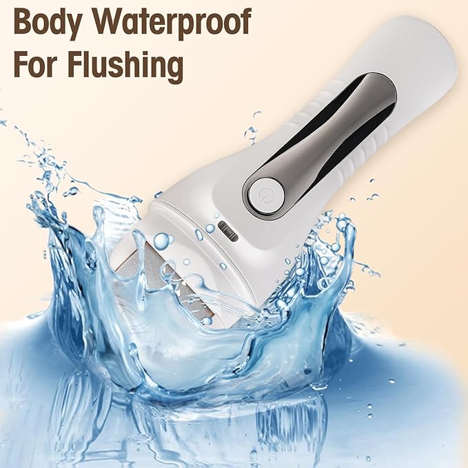 Electric Foot Scrubber File Callus Remover, 17-in-1 Professional Pedicure Kit, Waterproof Cracked Dry Dead Skin Removal for Feet Care, Wider 3 Rollers, 3 Speed, Battery Display