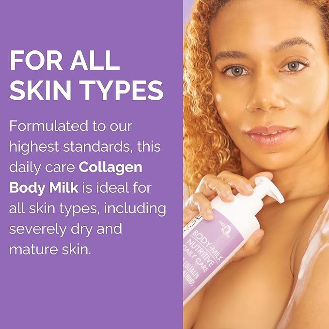 Noche Y Dia Fresh Collagen Body Milk - Moisturizing and Firming Lotion for Dry Skin with Lactic Acid & Glycine - 500mL (16.57 fl oz)