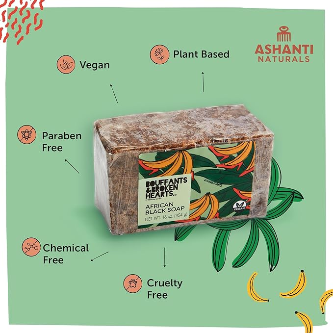 Bouffants Bundle - African Black Soap Bar (16oz) | Creamy White Shea Butter (8oz)