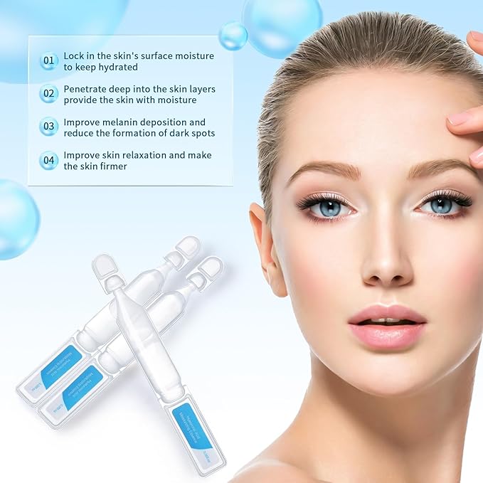 30pcs Hyaluronic Acid Serum, Face Moisturizer Hyaluronic Acid for face Moisturizing, Individually Packed Face Serum for Daily Use