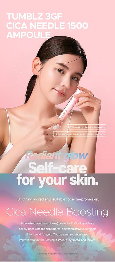 Cica Reedle Ampoule, 3GF Complex, Skin Revitalizing Formula, 1500 Concentration