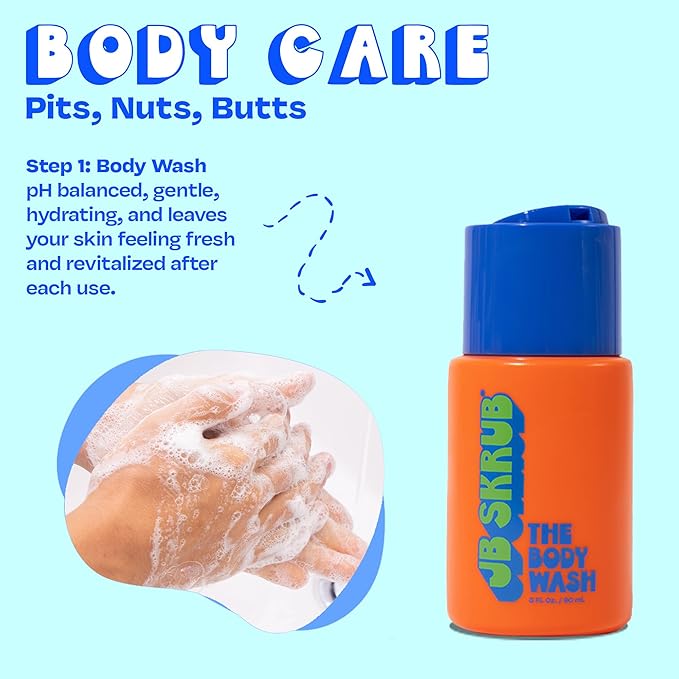 The Junior Travel Trio - Complete Skin Care Set for Kids, Tweens & Teens: Hydrating Body Wash, Refreshing Body Spray, & Gentle Face Wash