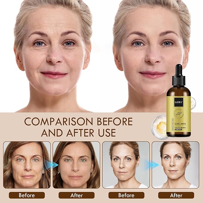 Anti Wrinkle Firming Serum, Wrinkle Lifting and Firming Essence, Firm and Plump Face Serum, Anti-Aging Essence, Reduce Fine Lines Firms Skin, Hydrate & Moisturize for All Skin Types (3PC)