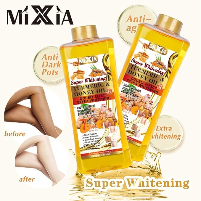 Turmeric Oil, Turmeric Oil For face and Body, Natural Moisturizing Nourishing for Face and Body Oil For All Skin Types (250ML/Bottle)