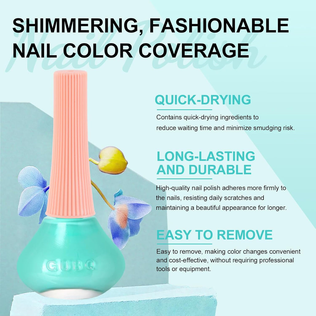 Major Dijit Bright Cyan Quick Dry Regular Nail Polish - Nail Art Lacquer, 0.41 Fl Oz