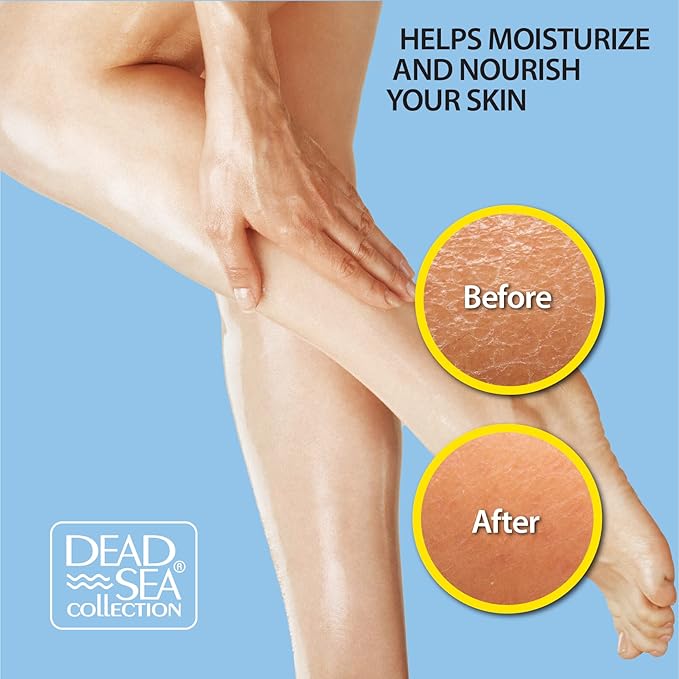 Dead Sea Collection Body Oil for Dry Skin - Collagen & Vitamin E, A, D Moisturizing Oil Pack of 2 (4 Fl.Oz Each) Body Oil - Coconut & Vitamin E, A, D Pack of 2 (4 Fl.Oz Each)