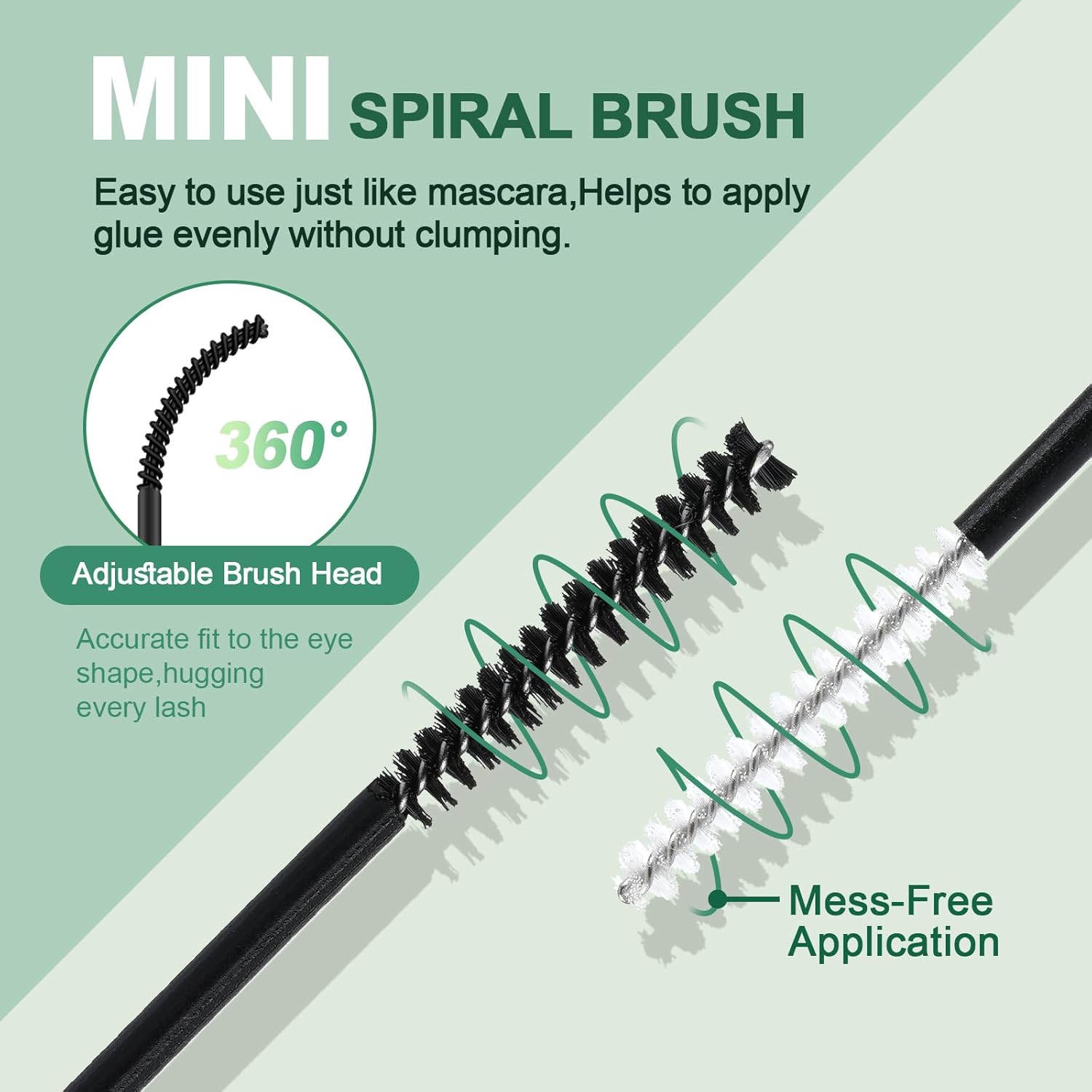 KEYYOU Lash Bond and Seal Cluster Lash Glue For Lash Clusters Strong Gentle Comfortable Bond and Seal WaterProof Mascara Wand Individual Lash Glue 5ml+5ml（CLEAR)