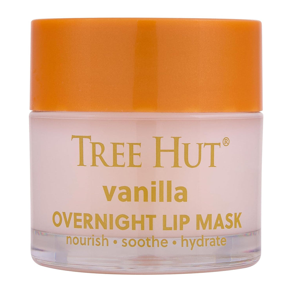 Tree Hut Vanilla Overnight Lip Mask | Leave on Overnight & Wake up to Soft, Hydrated Lips | Elevate your Self Care Routine | .6 oz.
