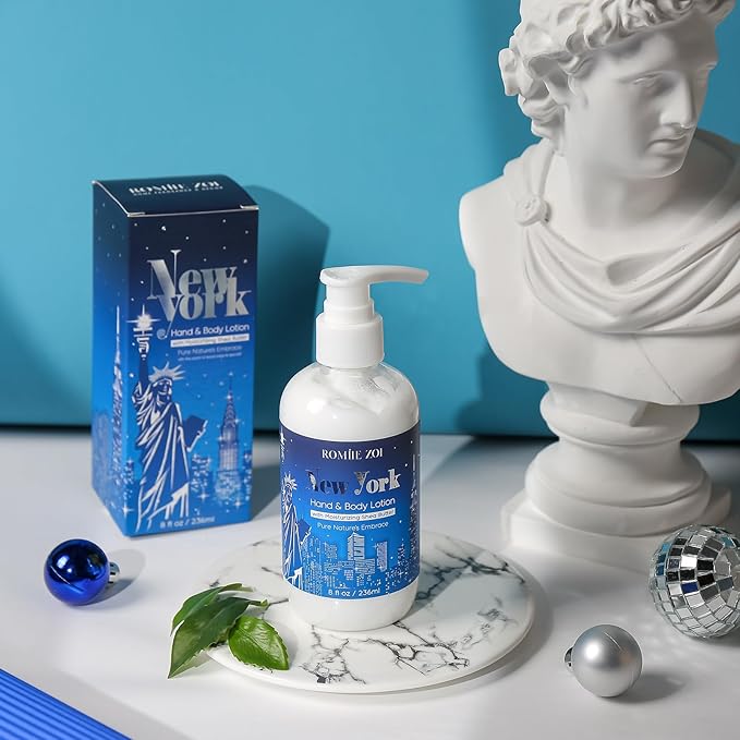 Daily Hand & Body Lotion with Moisturizing Shea Butter - New York with the Scent of Wood Sage & Sea Salt - 236 ML / 8 FL OZ