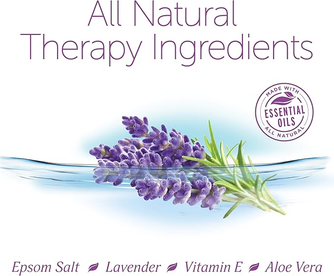 Epsoak Epsom Salt 5 lb. Magnesium Sulfate USP. (Qty. 1 x 5lb. Bag), Lavender Sleep Formula, Resealable Epsom Salt Bag, Made in The USA, Cruelty-Free Certified