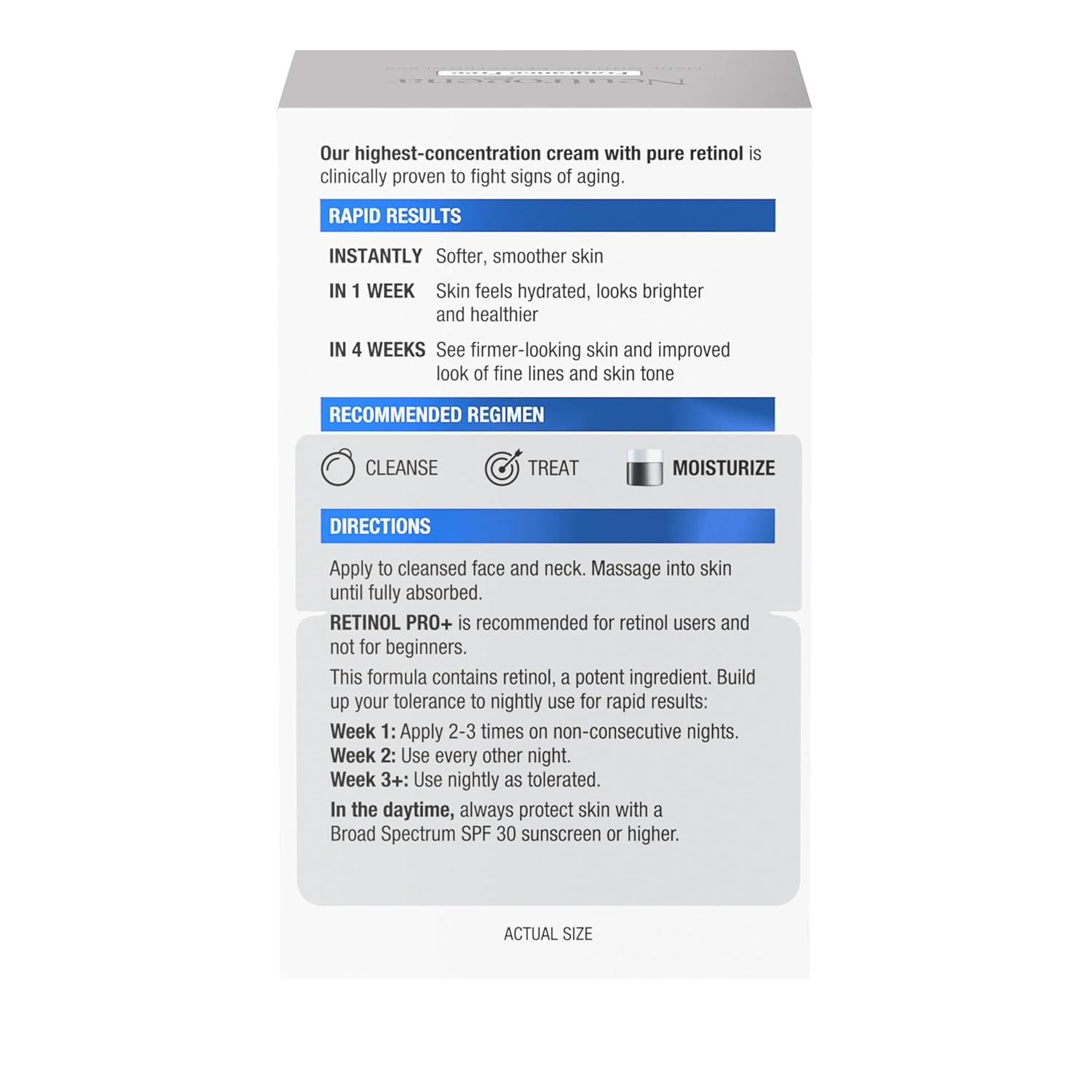 Neutrogena Retinol Pro+ Anti-Wrinkle Night Moisturizer, Rapid Wrinkle Repair, Anti-Aging Face & Neck Cream, Formulated without fragrance, parabens, dyes, & phthalates, Retinol, 1.7 oz