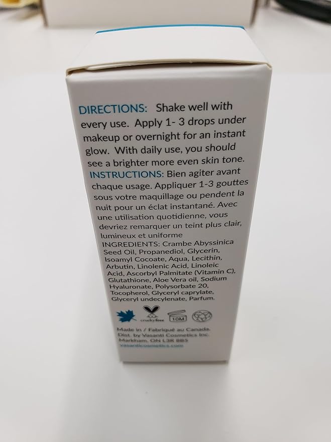 VASANTI Glow Boosting Serum (30mL) - Enriched with Vitamin C, Bearberry and Arbutin Infused Serum for Instant Glowing Skin