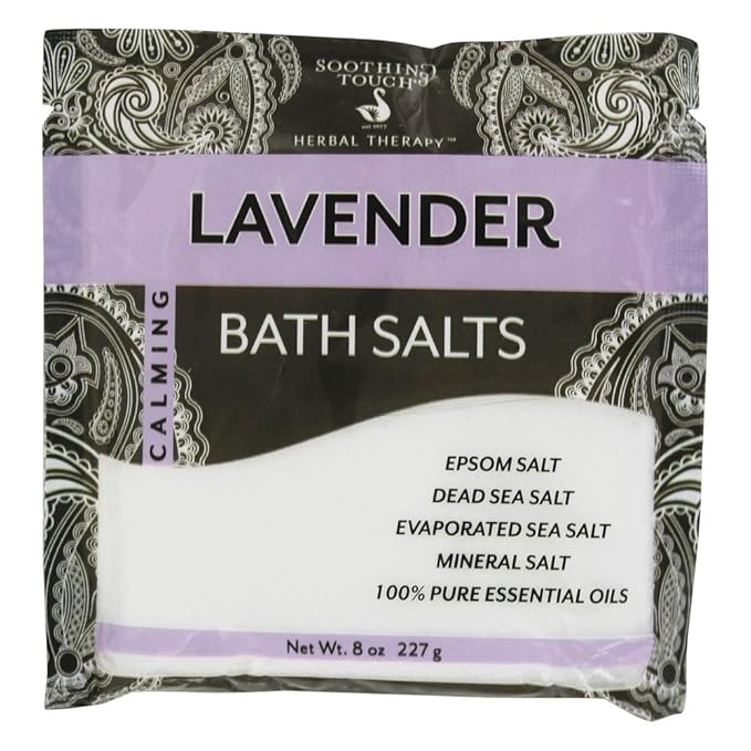 Soothing Touch Bath Salts Pouch, Lavender, 8 Ounce