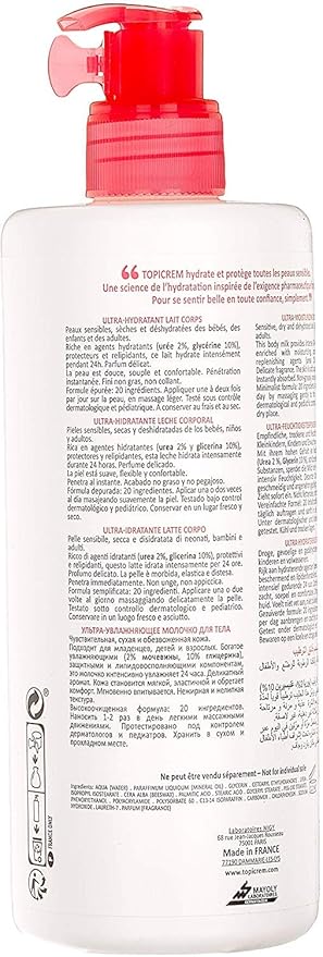 Topicrem Ultra-Moisturizing Body Milk 2 x 500ml