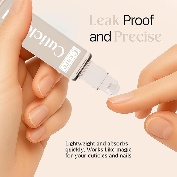C CARE Fragrance Free Roll-On Cuticle Oil | Natural Revitalizing Hydrating Nail Oil | Repaires Cuticles Overnight | For Damaged Skin And Thin Nails | Paraben Cruelty Free Formula | 10ml