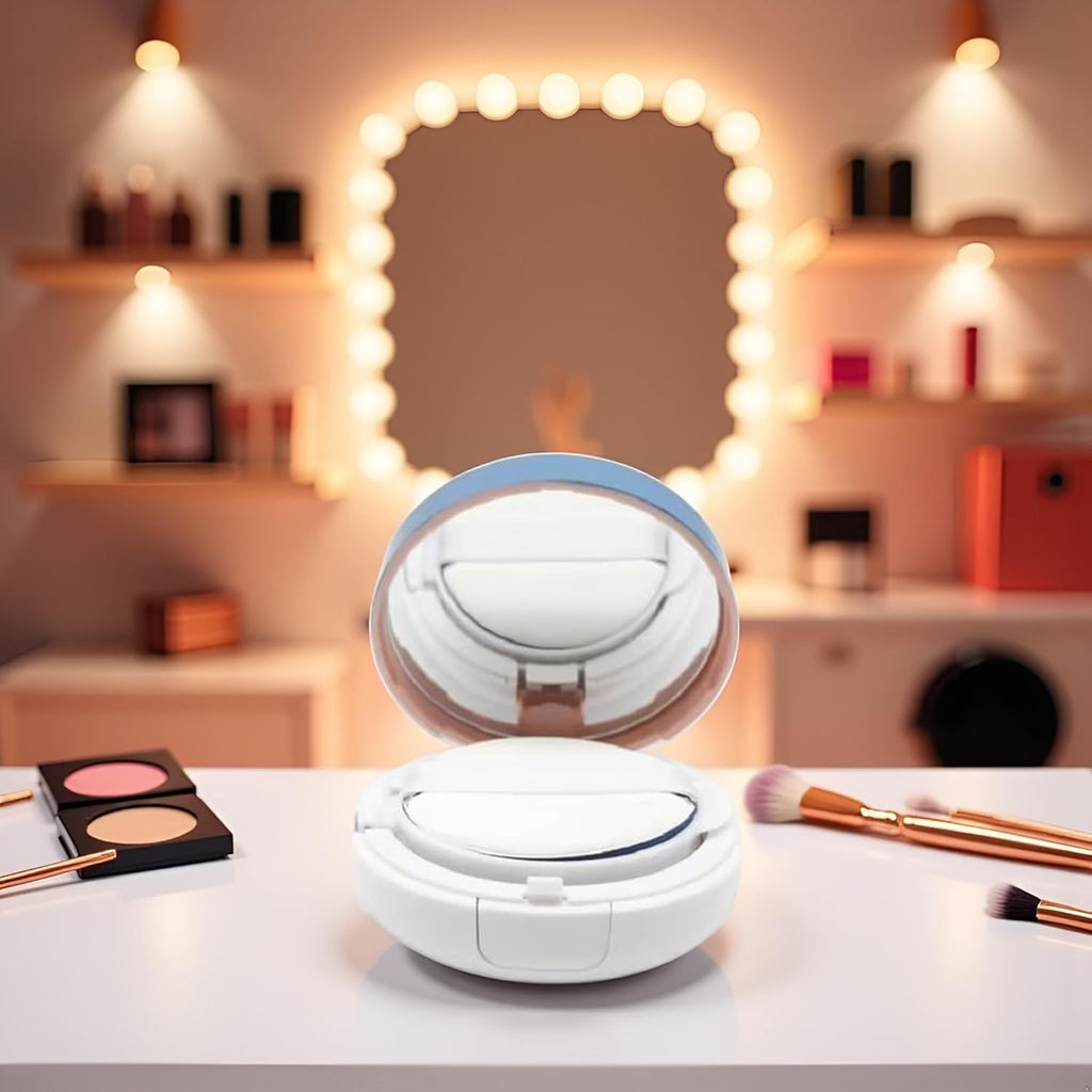 15g Gradient Color Empty Air Cushion Puff Case Container Liquid Foundation Compact Container BB CC Cream Box Makeup Cosmetic Cream Case with Powder Puff, Makeup Tools