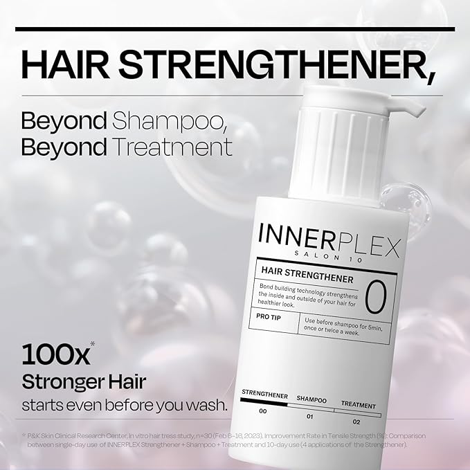 Mise En Scene 𝗜𝗡𝗡𝗘𝗥𝗣𝗟𝗘𝗫 Hair Strengthener – Advanced 𝗕𝗼𝗻𝗱𝗶𝗻𝗴 𝗥𝗲𝗽𝗮𝗶𝗿 for Damaged Hair, Wash-off Masks for Hair Gloss, better than Bonding Oil, by Mise En Scene, 145g