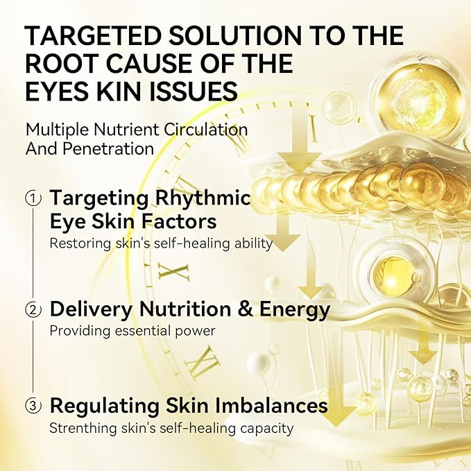 LANBENA 24K Gold Under Eye Patches(30 Pairs) -Cooling Eye Masks for Fine Lines Reduce, with Caffeine Niacinamide Tetrapeptide Hydra-Gel Collagen, Puffy Eyes & Dark Circles & Eye Bags Treatment