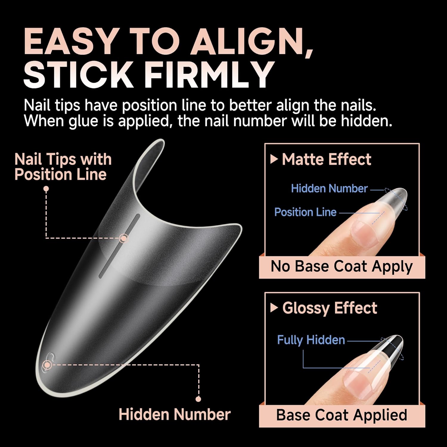 UNA GELLA Medium Almond Gel Nail Tips: Full Matte Almond Shape Nail Tips Half Cover 216pcs Medium Almonds Press On Nails DIY Salon for Fake Acrylic False Nails 12 Sizes, Saving Design Gelly Tips