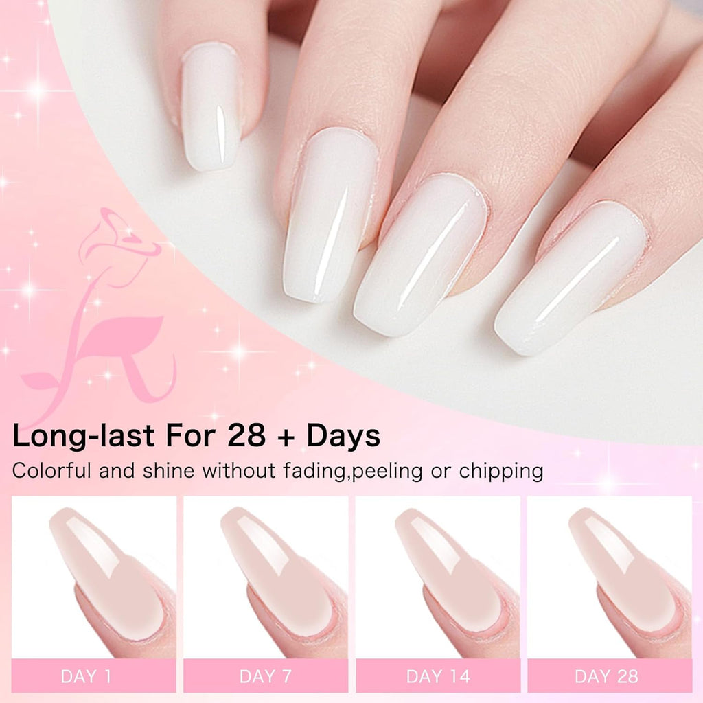 Acrylic Powder for Nail 56g: 2oz Lucent White Acrylic Powder Large Capacity Professional for 3D Art Carving French Extension - DIY Nail Carving Long-Lasting No Needed Lamp